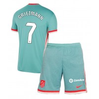 Camiseta Atletico Madrid Antoine Griezmann #7 Visitante Equipación para niños 2024-25 manga corta (+ pantalones cortos)